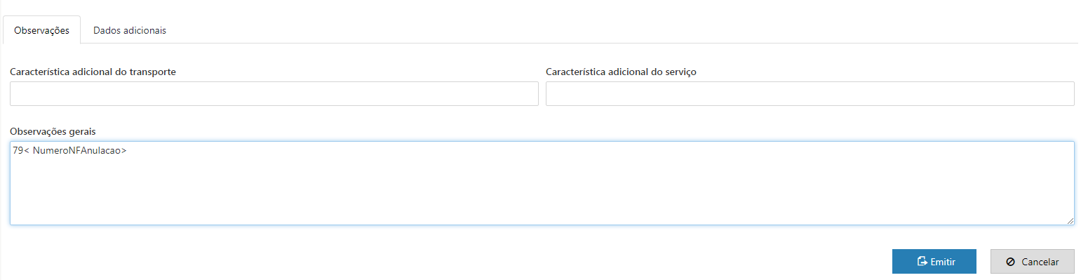 ObservaoesCTeSubstituicao