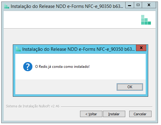 Instalador - Redis já instalado
