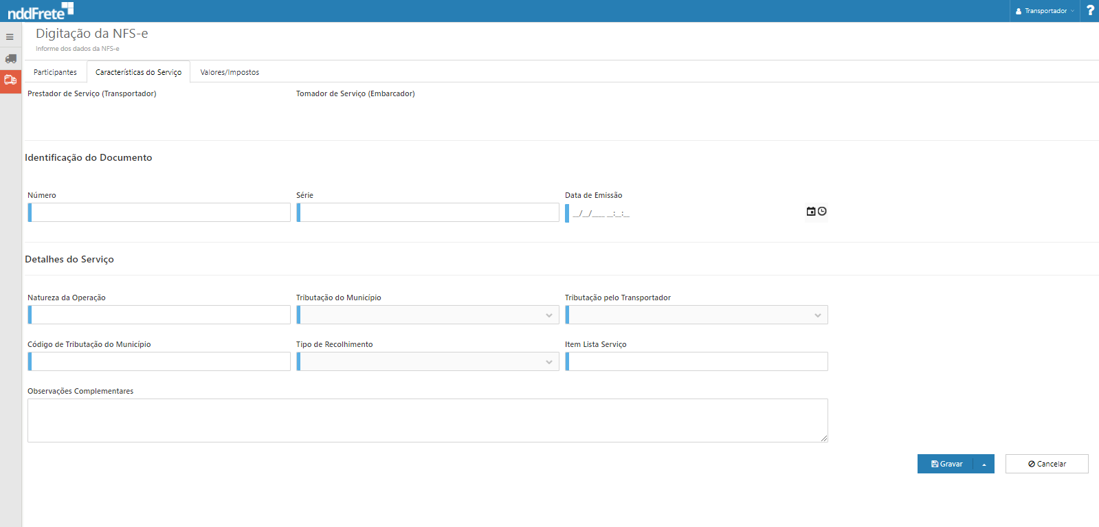nfse caracteristicas nfse caracteristicas