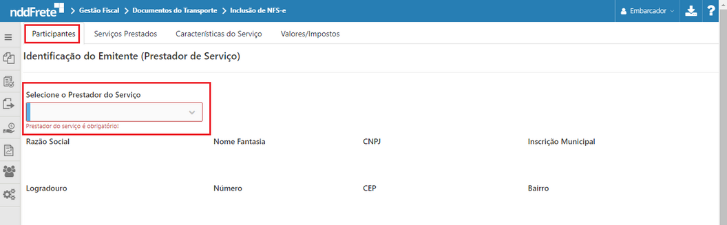 nfse prestador (participantes)