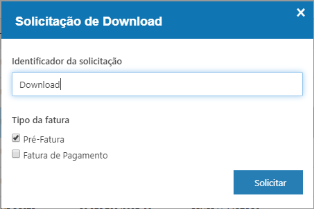 Solicitação de Download