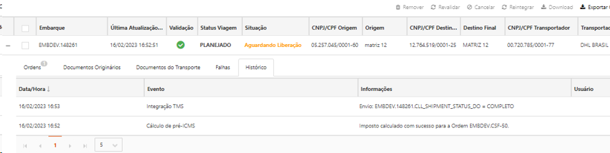 histório_do_embarque_com_CLL_SHIPMENT_STATUS_DO
